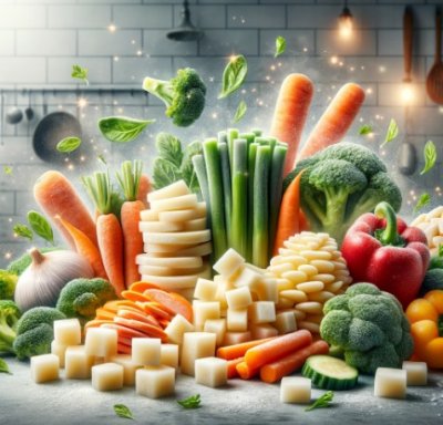 Свежие  и свежезамороженные овощи на комбинате общественного питания